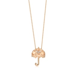 18K Rose Gold Diamond Necklace