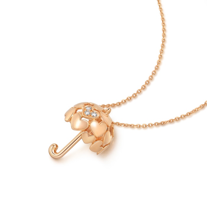 18K Rose Gold Necklace | Chow Sang Sang Jewellery | Love Decode | 90389U - 4