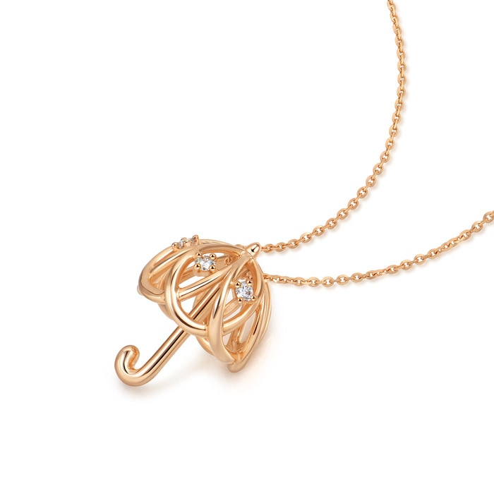 18K Rose Gold Necklace | Chow Sang Sang Jewellery | Love Decode | 90391U - 4