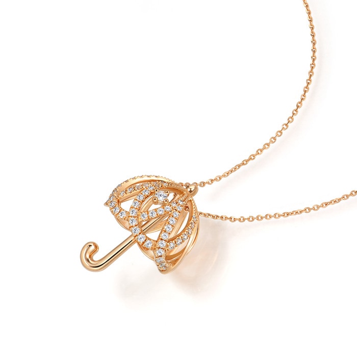 18K Rose Gold Necklace | Chow Sang Sang Jewellery | Love Decode | 90484U - 4