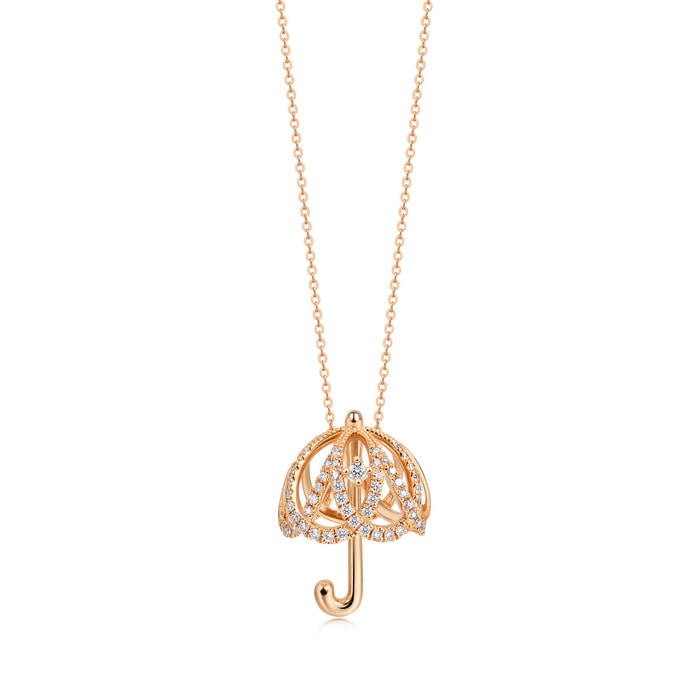 18K Rose Gold Necklace | Chow Sang Sang Jewellery | Love Decode | 90484U - 1