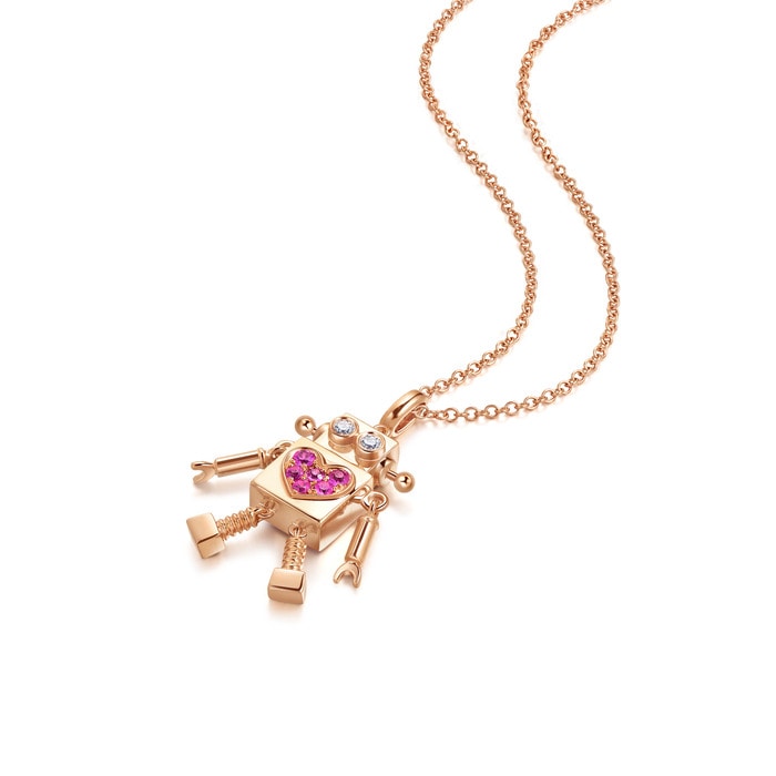 18K Rose Gold Necklace | Chow Sang Sang Jewellery | Love Decode | 90607U - 4