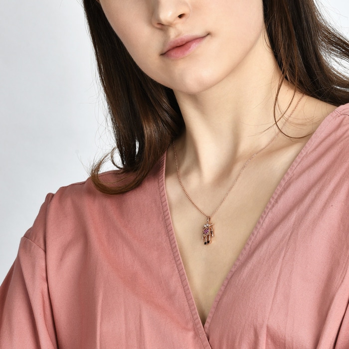 18K Rose Gold Necklace | Chow Sang Sang Jewellery | Love Decode | 90607U - 2