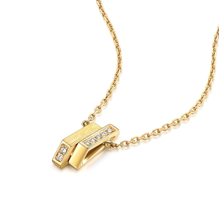 18K Yellow Gold Necklace | Chow Sang Sang Jewellery | 90613N - 4
