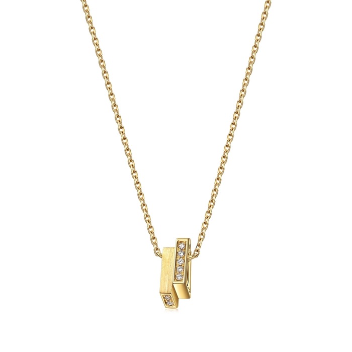 18K Yellow Gold Necklace | Chow Sang Sang Jewellery | 90613N - 1