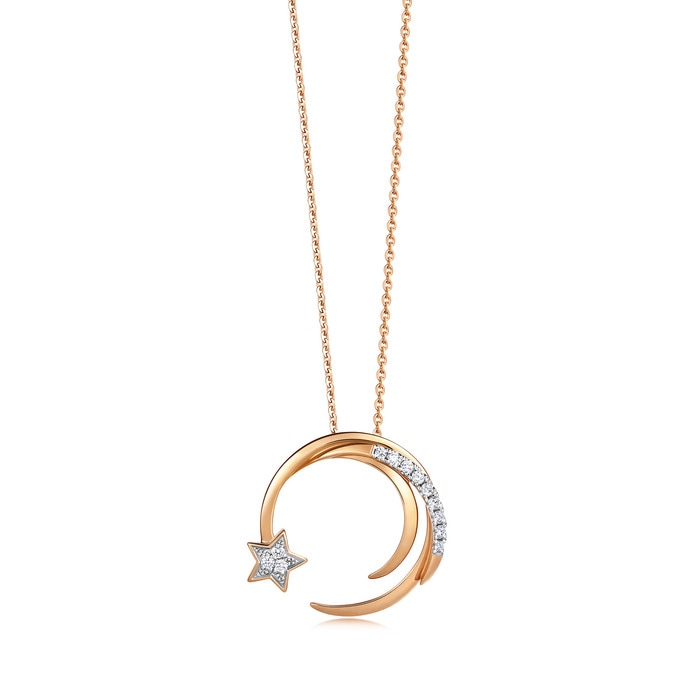 18K White & Rose Gold Necklace | Chow Sang Sang Jewellery | Love Decode | 90859U - 1