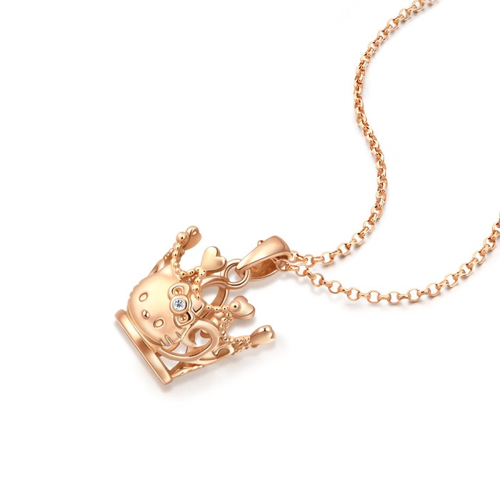18K Rose Gold Necklace | Chow Sang Sang Jewellery | 90907U - 2