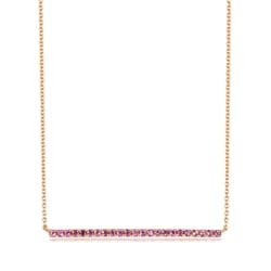 'Timeless' 18K Rose Gold Amethyst Necklace
