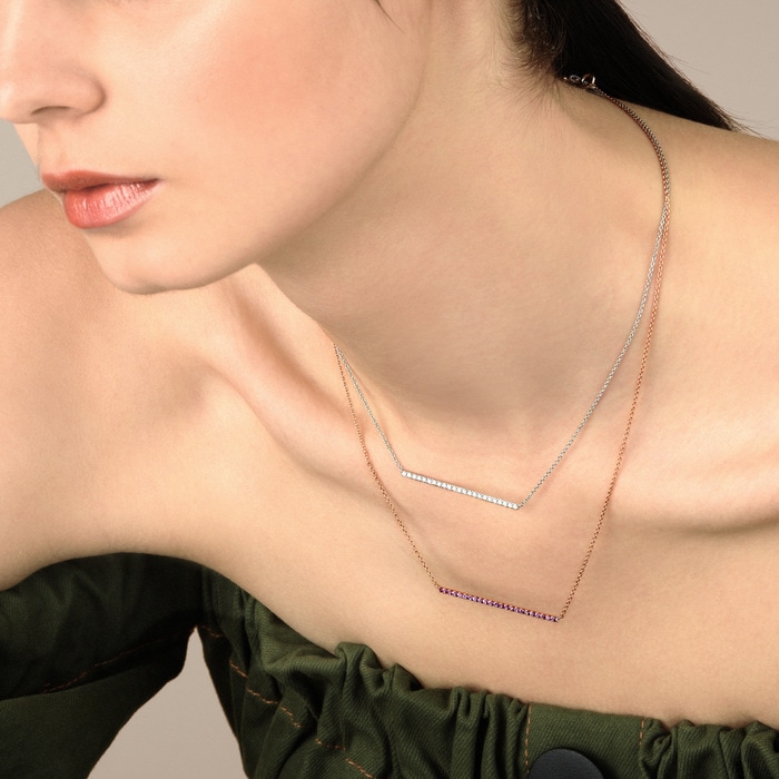 18K Rose Gold Necklace | Chow Sang Sang Jewellery | 90981N - 2