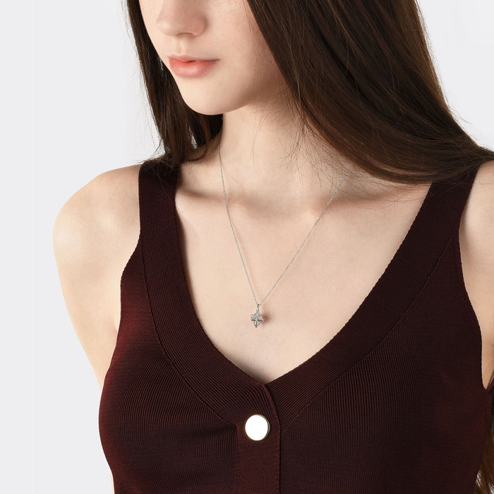 18K白色黄金 頸鍊 | 周生生珠寶 | Love Decode 「愛情密語 」 | 91013U - 3