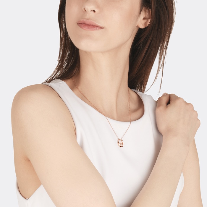 18K玫瑰金 頸鍊 | 周生生珠寶 | PetChat | 91079U - 3