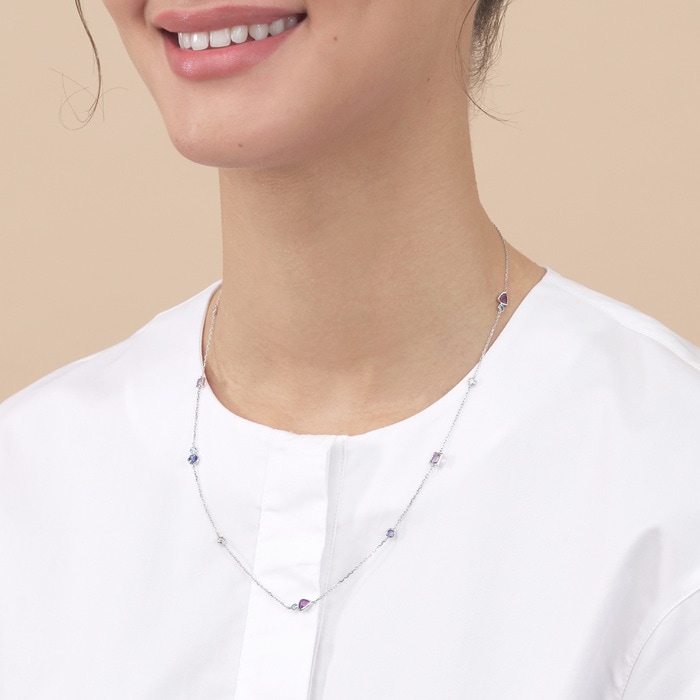 18K White Gold Necklace | Chow Sang Sang Jewellery | 91305N - 3