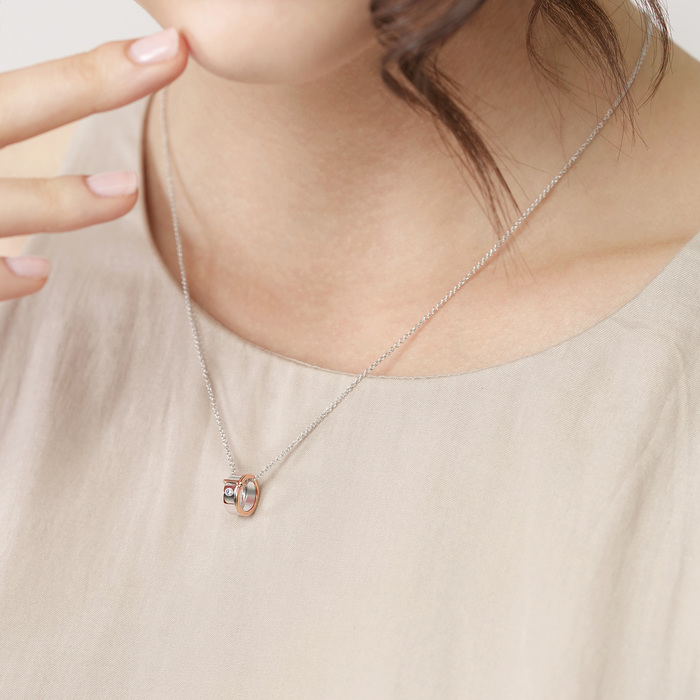 18K白色黄金及玫瑰金 頸鍊 | 周生生珠寶 | 91329U - 3