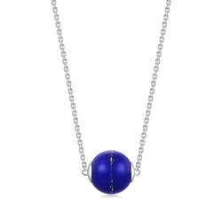 'Cosmos' 18K White Gold Lapis Lazuli Necklace