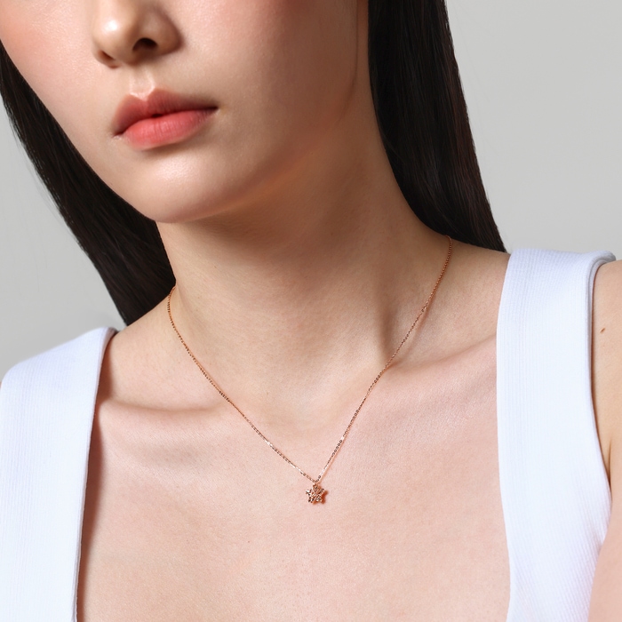 18K玫瑰金 頸鍊 | 周生生珠寶 | 薄荷系列 | 91600N - 3