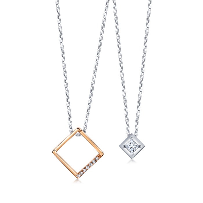 18K白色黄金及玫瑰金 頸鍊 | 周生生珠寶 | Daily Luxe | 91603U - 5