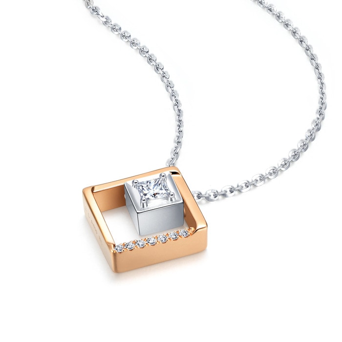 18K白色黄金及玫瑰金 頸鍊 | 周生生珠寶 | Daily Luxe | 91603U - 4