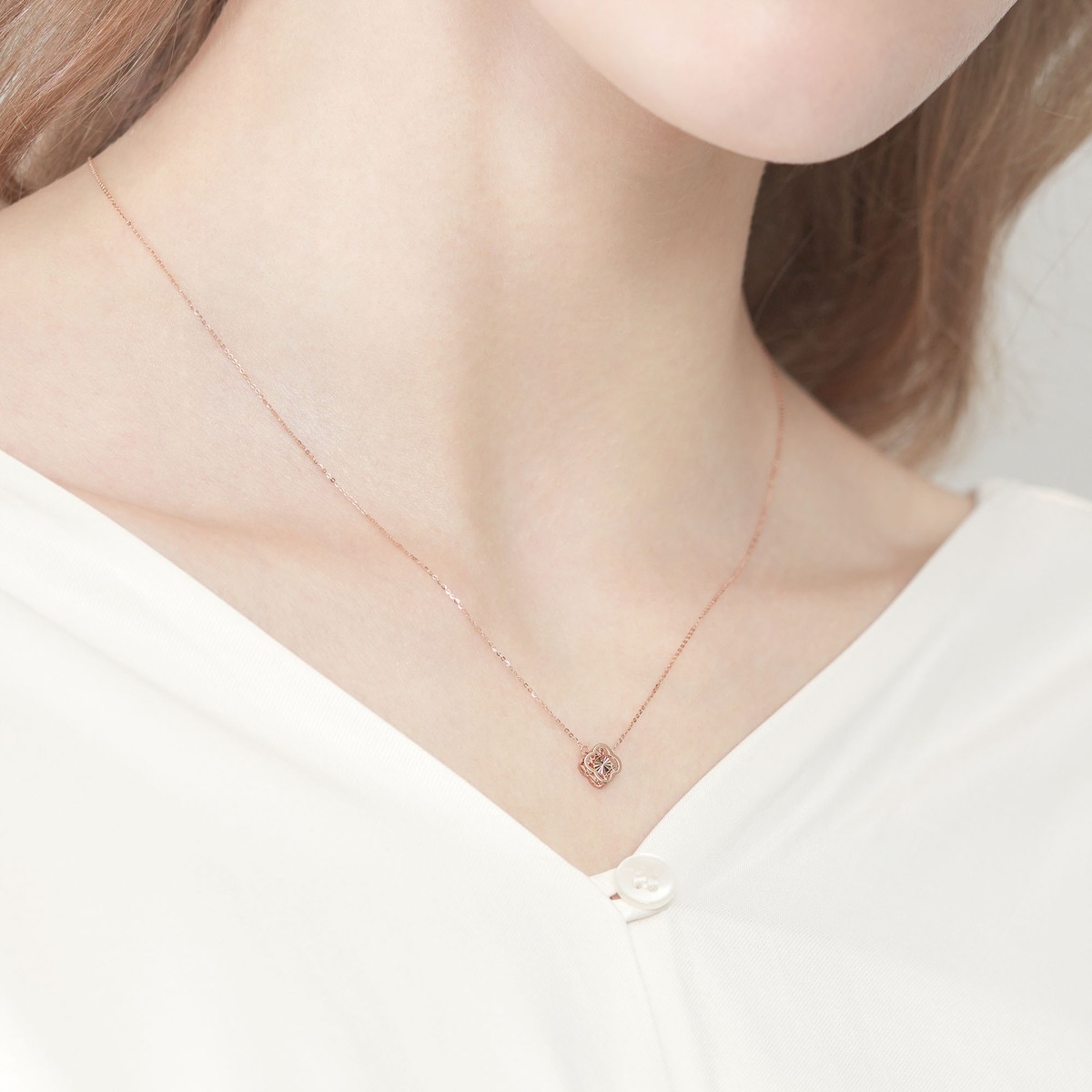 Minty Collection 18K Rose Gold Necklace - 91870N | Chow Sang Sang Jewellery