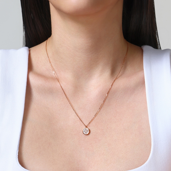 18K Rose Gold Necklace | Chow Sang Sang Jewellery | Minty Collection | 91876N - 2