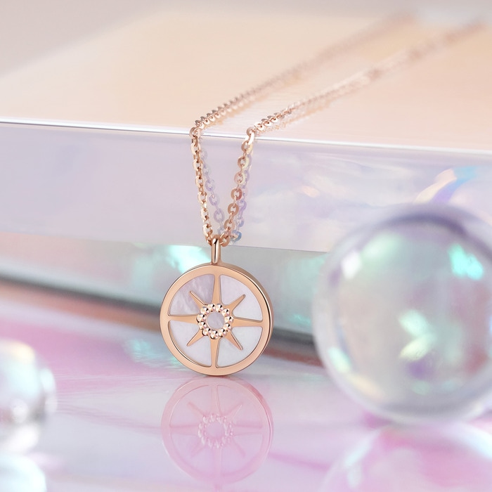 18K Rose Gold Necklace | Chow Sang Sang Jewellery | Minty Collection | 91876N - 6