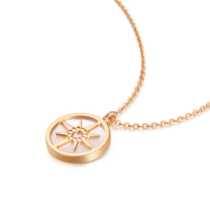 18K Rose Gold Necklace | Chow Sang Sang Jewellery | Minty Collection | 91876N - 4