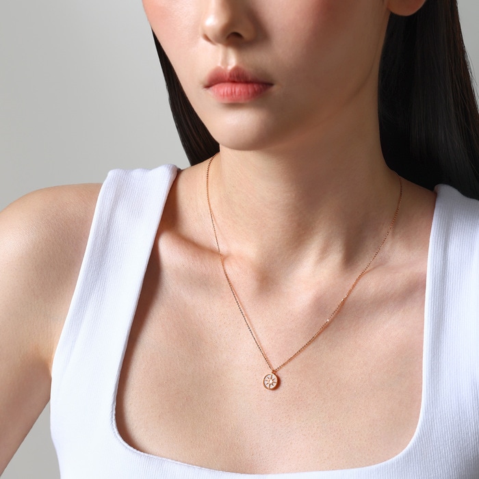 18K Rose Gold Necklace | Chow Sang Sang Jewellery | Minty Collection | 91876N - 3