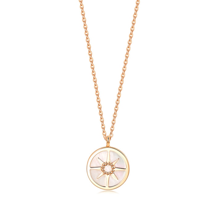 18K Rose Gold Necklace | Chow Sang Sang Jewellery | Minty Collection | 91876N - 1