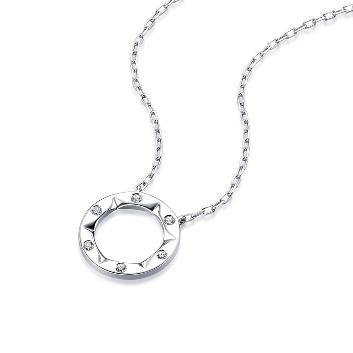 18K White Gold Necklace | Chow Sang Sang Jewellery | 91985N - 5