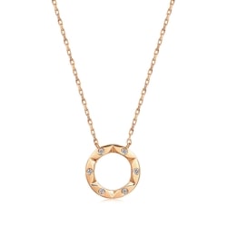 'Timeless' 18K Rose Gold Diamond Necklace