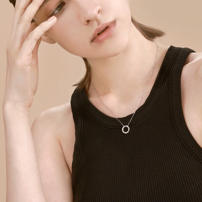 18K White Gold Necklace | Chow Sang Sang Jewellery | 91985N - 3