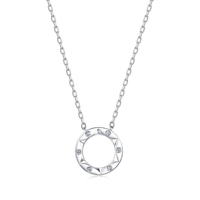 18K White Gold Necklace | Chow Sang Sang Jewellery | 91985N - 1