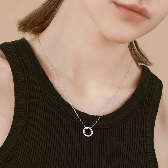 18K White Gold Necklace | Chow Sang Sang Jewellery | 91985N - 2