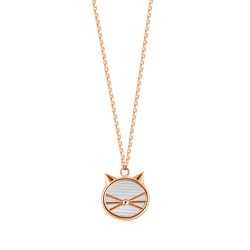 18K白紅分色黃金頸鍊