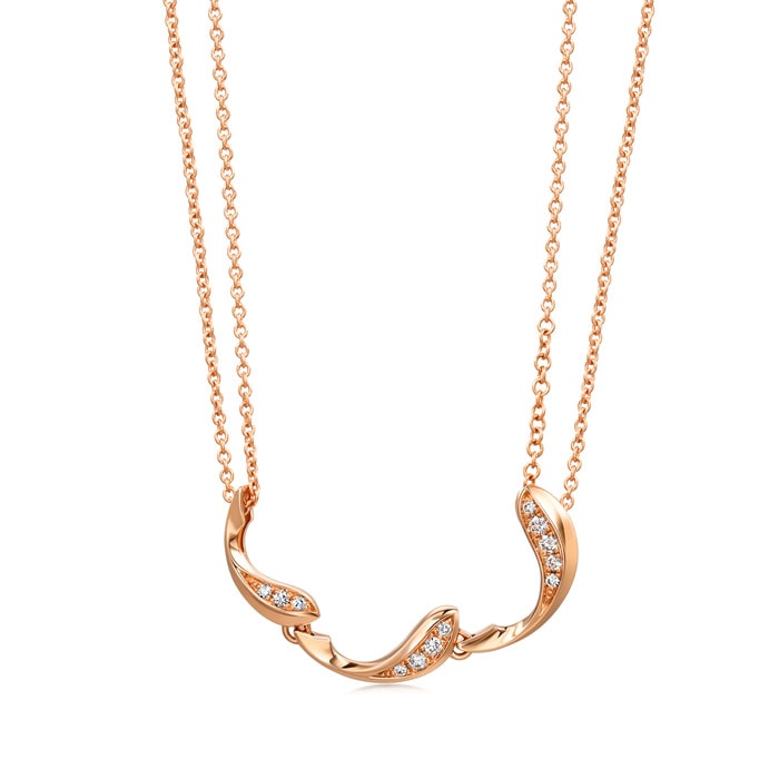 18K Rose Gold Necklace | Chow Sang Sang Jewellery | Love Decode | 92126U - 6