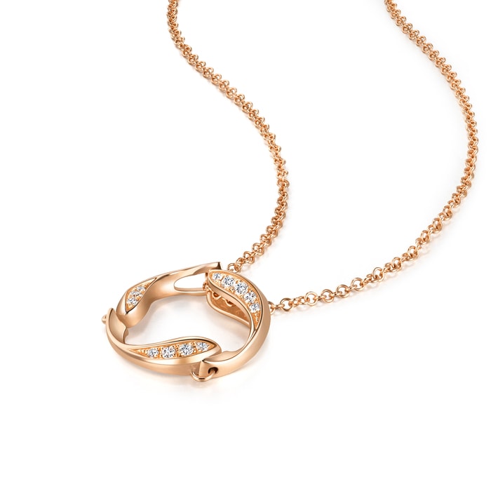 18K Rose Gold Necklace | Chow Sang Sang Jewellery | Love Decode | 92126U - 4