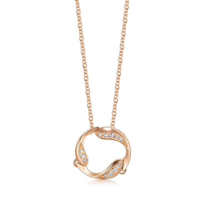 18K Rose Gold Necklace | Chow Sang Sang Jewellery | Love Decode | 92126U - 1
