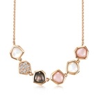 Harmony' 18K Rose Gold Mother of Pearl Necklace