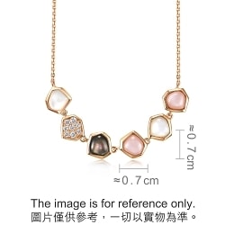 Harmony 18K Rose Gold Mother of Pearl Necklace