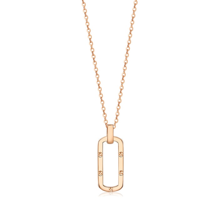 18K Rose Gold Necklace | Chow Sang Sang Jewellery | Minty Collection | 92235N - 1