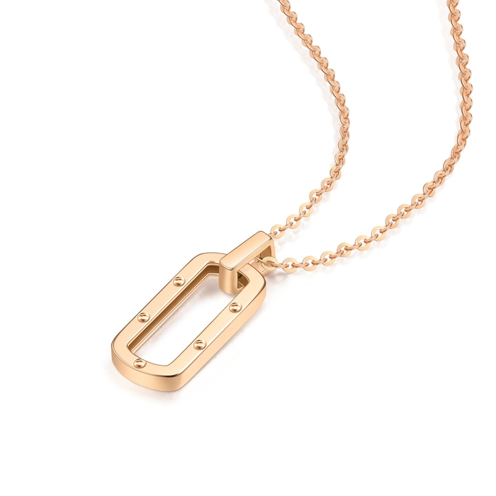 18K Rose Gold Necklace | Chow Sang Sang Jewellery | Minty Collection | 92235N - 4