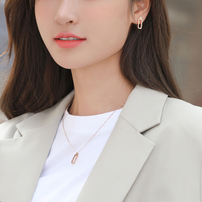 18K Rose Gold Necklace | Chow Sang Sang Jewellery | Minty Collection | 92235N - 3