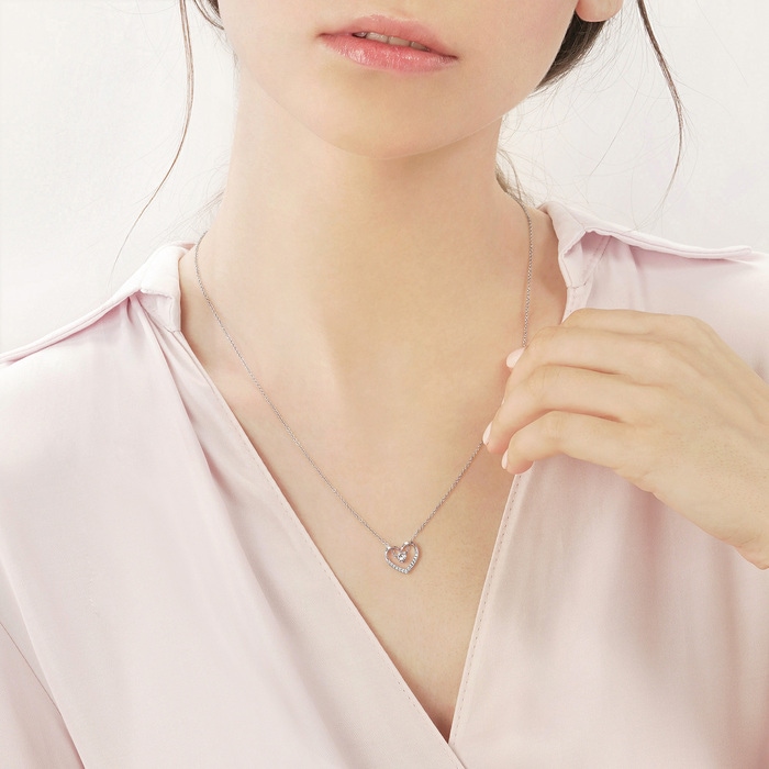 18K白色黄金 頸鍊 | 周生生珠寶 | Love Decode 「愛情密語 」 | 92249N - 3