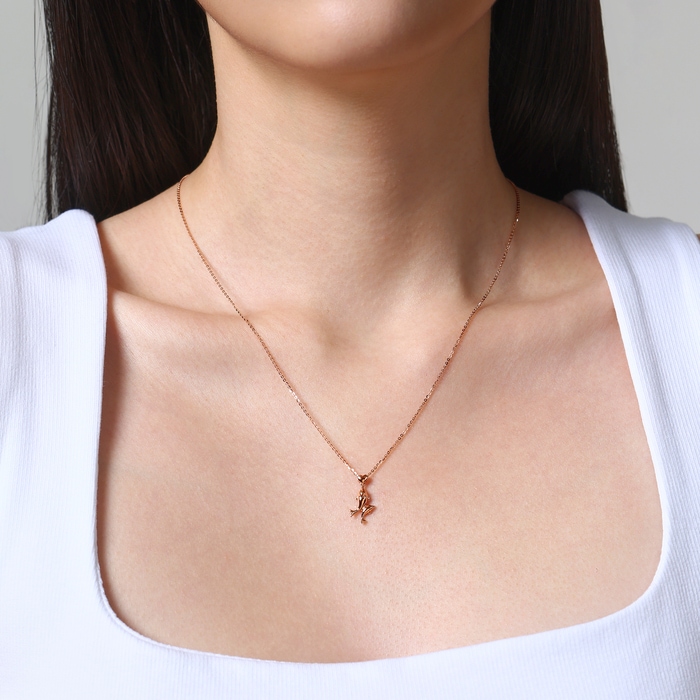 18K Rose Gold Necklace | Chow Sang Sang Jewellery | Minty Collection | 92258N - 2