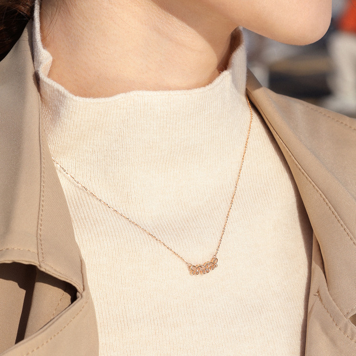 18K玫瑰金 頸鍊 | 周生生珠寶 | 薄荷系列 | 92259N - 2