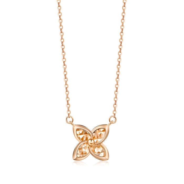 18K Rose Gold Necklace | Chow Sang Sang Jewellery | Minty Collection | 92261N - 1
