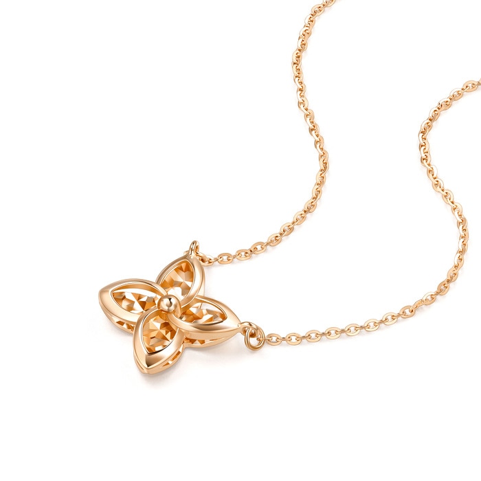 18K Rose Gold Necklace | Chow Sang Sang Jewellery | Minty Collection | 92261N - 4