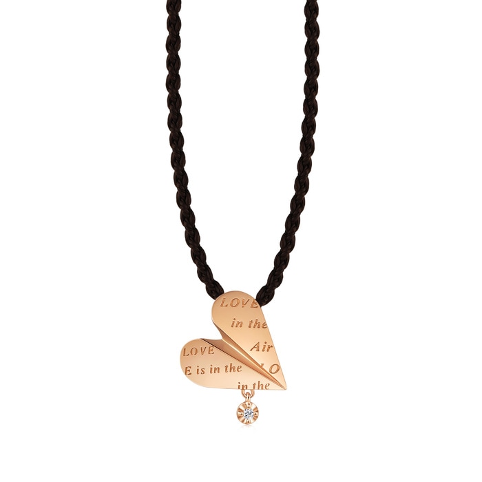 18K Rose Gold Necklace | Chow Sang Sang Jewellery | Love Decode | 92433Z - 1