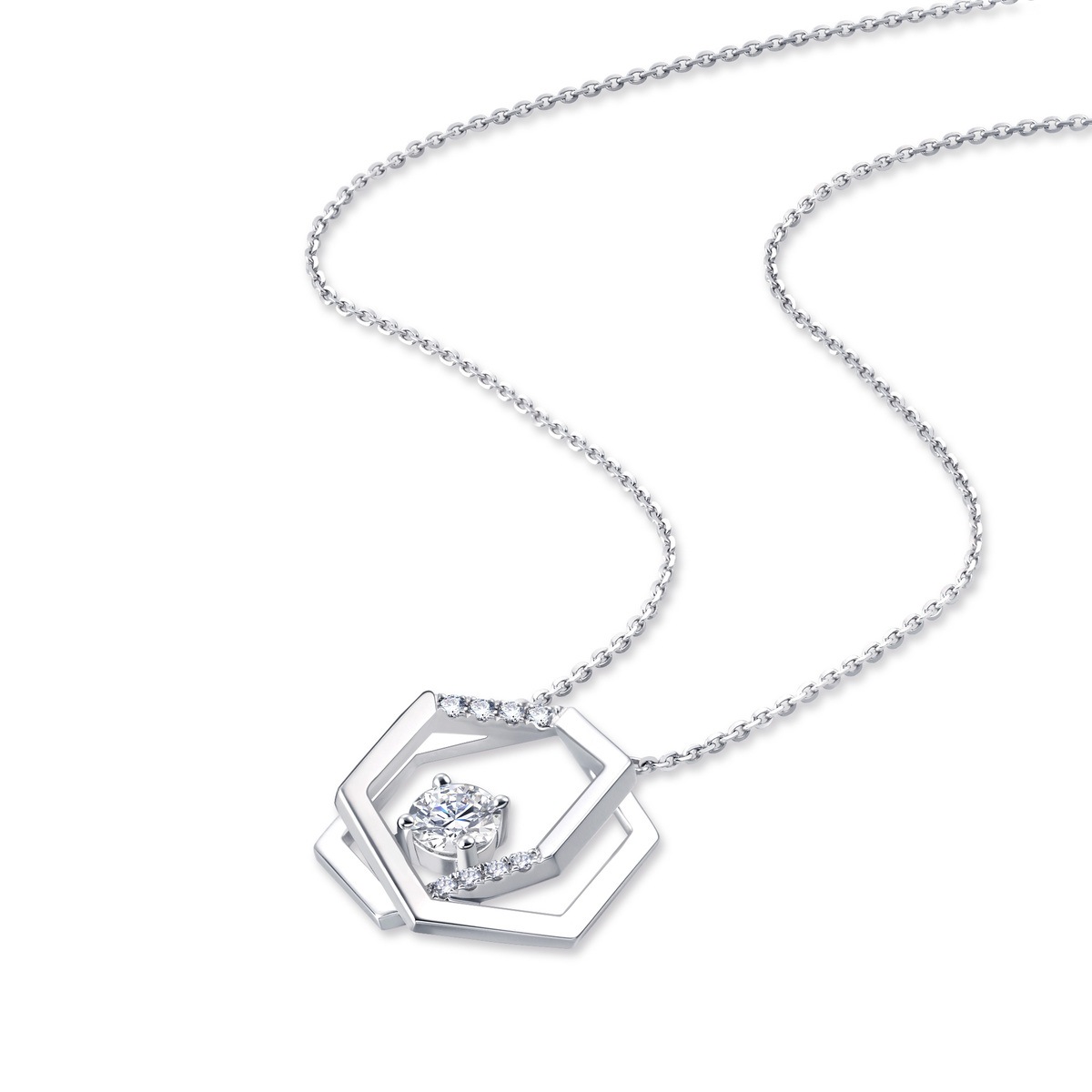 Daily Luxe 18K White Gold Necklace(10402785358) Chow Sang Sang Jewellery