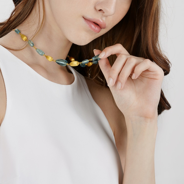 Solid Gold Necklace | Chow Sang Sang Jewellery | g* Collection | 92500N - 3