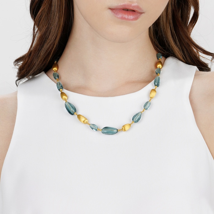 Solid Gold Necklace | Chow Sang Sang Jewellery | g* Collection | 92500N - 2